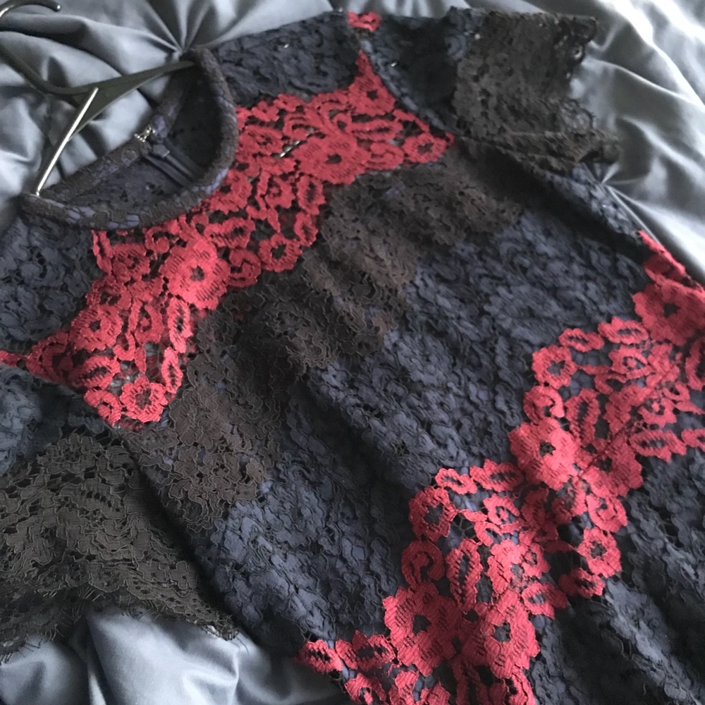 Express Lace Fitted Dress